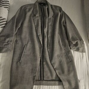 Plaid Oversized Blazer